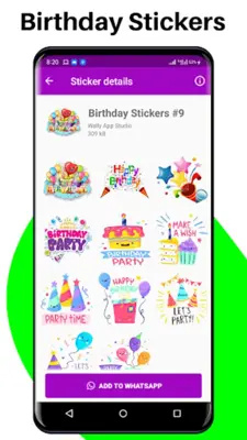 Happy Birthday Stickers For WA android App screenshot 4