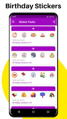 Happy Birthday Stickers For WA android App screenshot 6